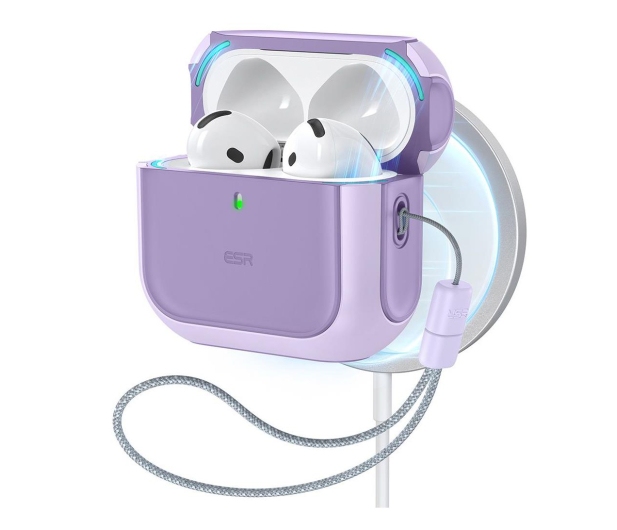 ESR Orbit Halolock Magsafe do Apple AirPods 4. generacji Purple - 1296581 - zdjęcie 2